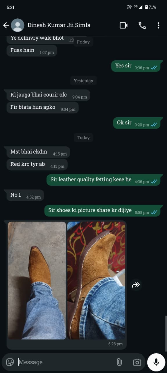Customer feedback screenshot from Dinesh Kumar