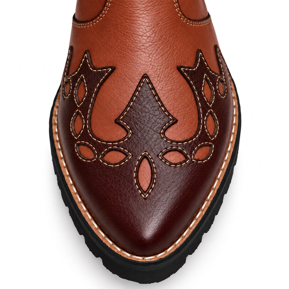 Handmade Vintage Brown Leather Ankle Zipper Boot