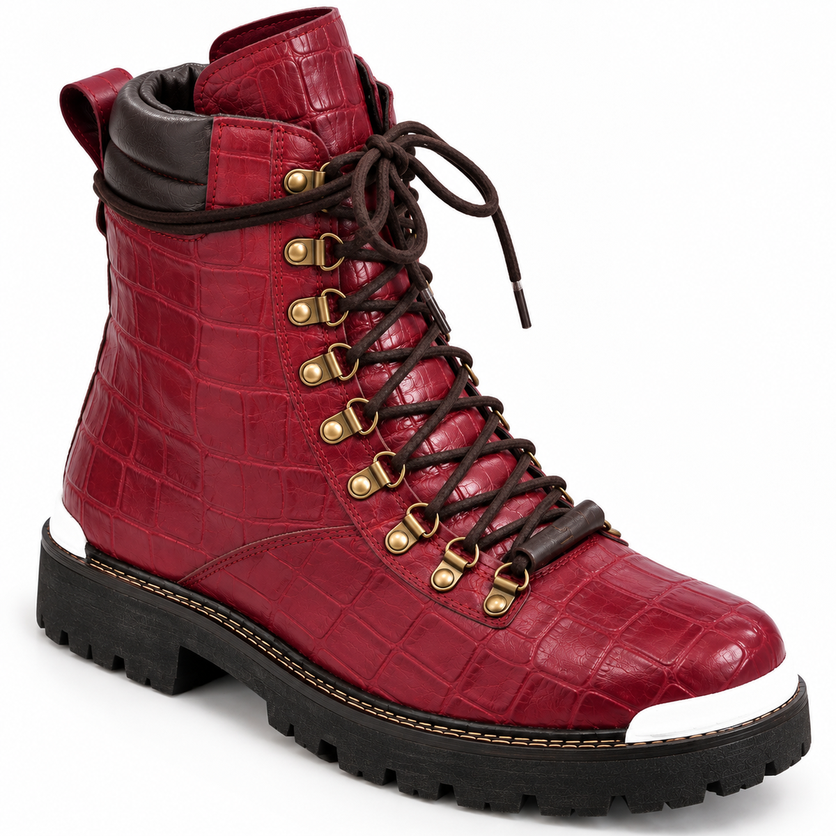 Handmade Cherry Boot with Premium Lace-Up Boots