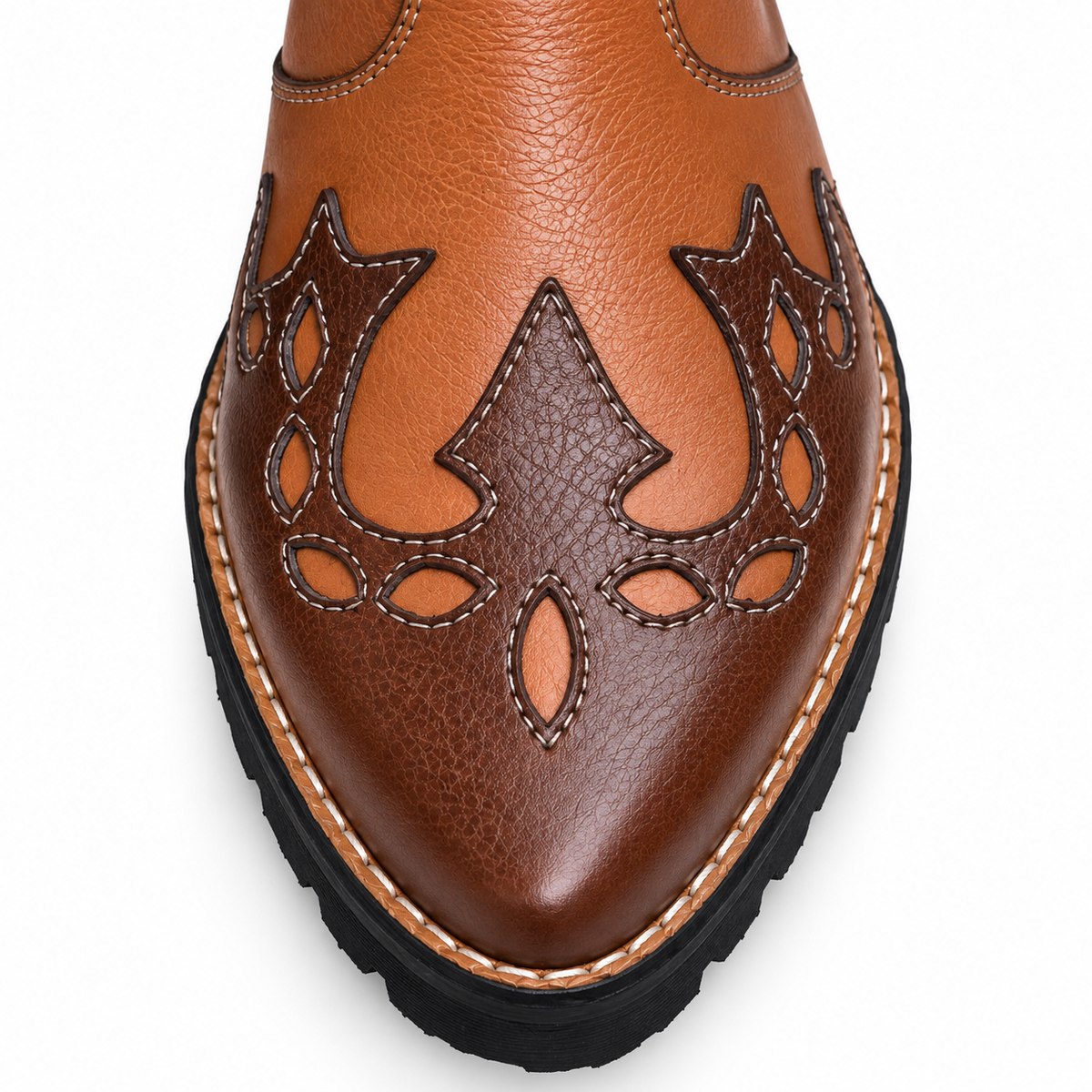 Premium Yellow Tan & Brown Leather Ankle Zipper Boot