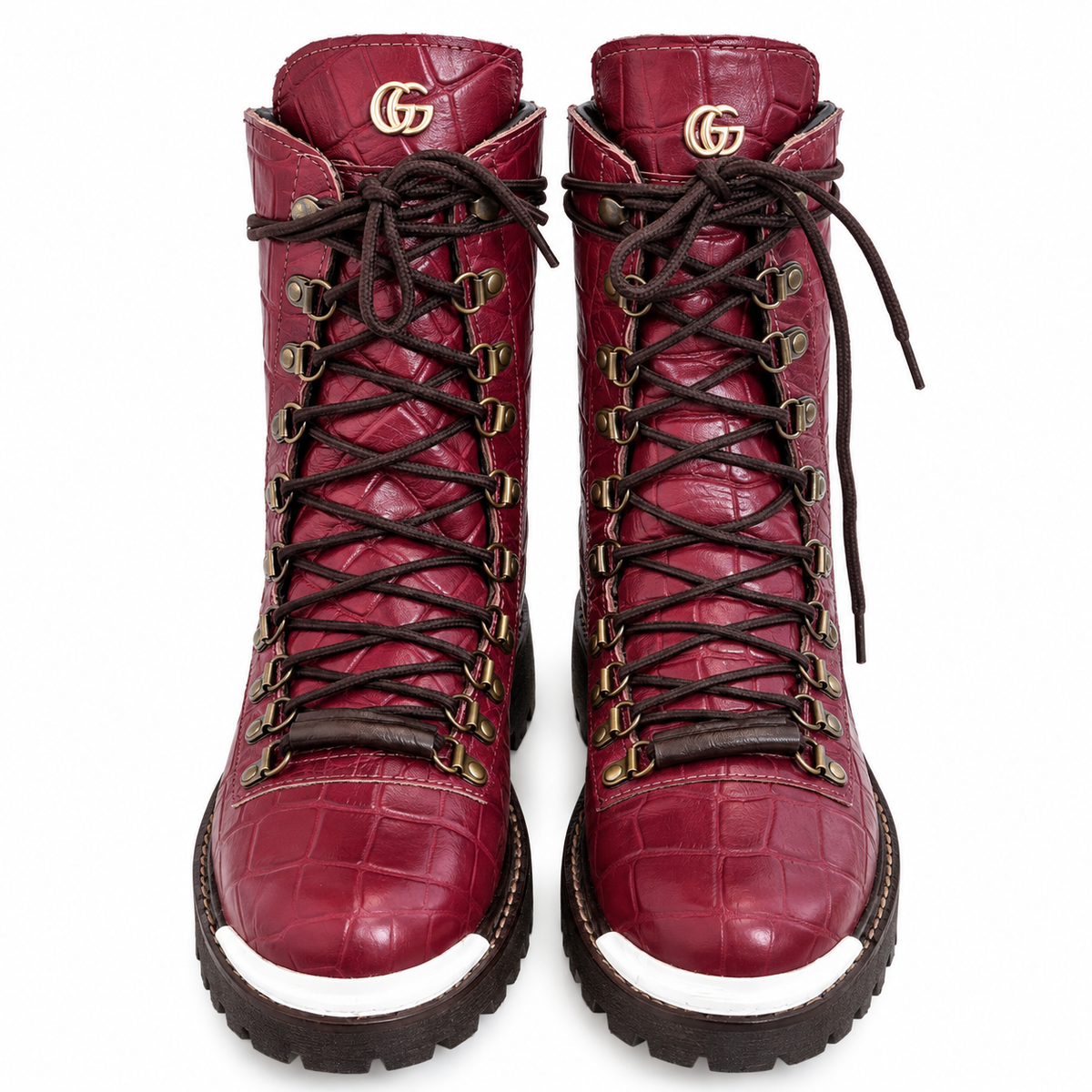 Handmade Cherry Boot with Premium Lace-Up Boots