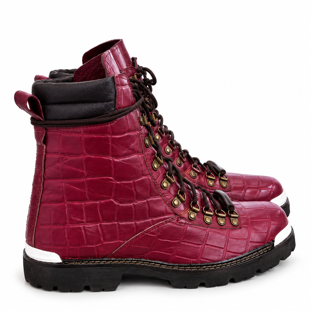 Handmade Cherry Boot with Premium Lace-Up Boots